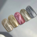 NAILSOFTHEDAY Korean cat eye 12 – gel efecto ojo de gato en tono beige frío, 10 ml