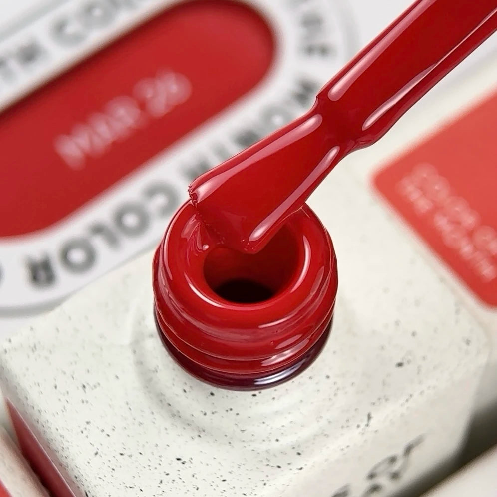 NAILSOFTHEDAY Color of the Mes Marzo 2026 Wild — rojo indomable con cobertura en una sola capa, 10 ml