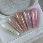 NAILSOFTHENIGHT Reflective Polygel 05 — Polygel líquido reflectante rosa de nueva fórmula para uñas, 15 ml