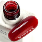 NAILSOFTHEDAY Gel Polish Vitrage 02 — esmalte en gel efecto vitral rojo intenso, 10 ml