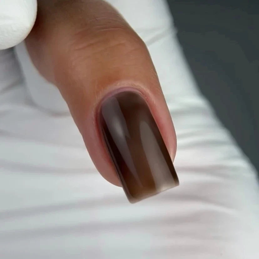 NAILSOFTHEDAY Color Top Vitrage 09 — top coat vitral negro semitransparente sin capa pegajosa para uñas, 10 ml.