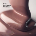 NAILSOFTHEDAY Let's Special Milk Choco: esmalte semipermanente color chocolate caliente para uñas que cubre una capa, 10 ml