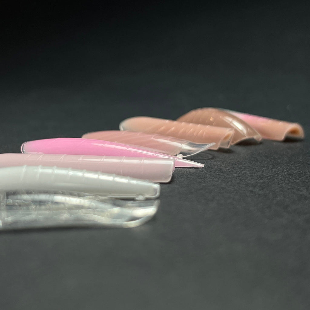 NAILSOFTHEDAY Dual Form Stiletto (Type 3) — formas superiores tipo stiletto/almendras para uñas, 120 piezas