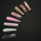 NAILSOFTHEDAY Dual Form Ballerina (Type 8): formas ruperiores estilo bailarina para uñas, 120 piezas