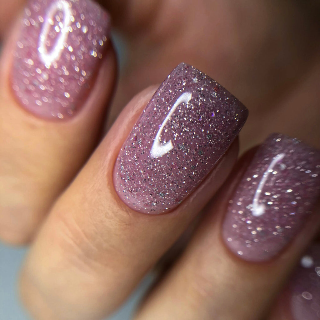 NAILSOFTHENIGHT Reflective base 06 - base reflectante de camuflaje con brillo (rosa suave), 10 ml
