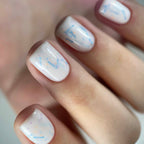 NAILSOFTHEDAY Potal base 26 – base lechosa color vainilla con destellos de neón, 10 ml