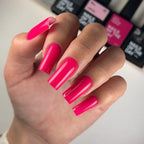NAILSOFTHEDAY Let's Special Purple: un esmalte semipermanente especial de color rosa brillante que se superpone en una capa, 10 ml