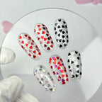 NAILSOFTHEDAY Kupidon Top 04 — top coat con corazones holográficos, sin capa pegajosa, 10 ml.