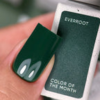 NAILSOFTHEDAY Color del Mes Septiembre 2025 Everroot - 
Un verde profundo e intenso con cobertura total en una sola capa, 10 ml.