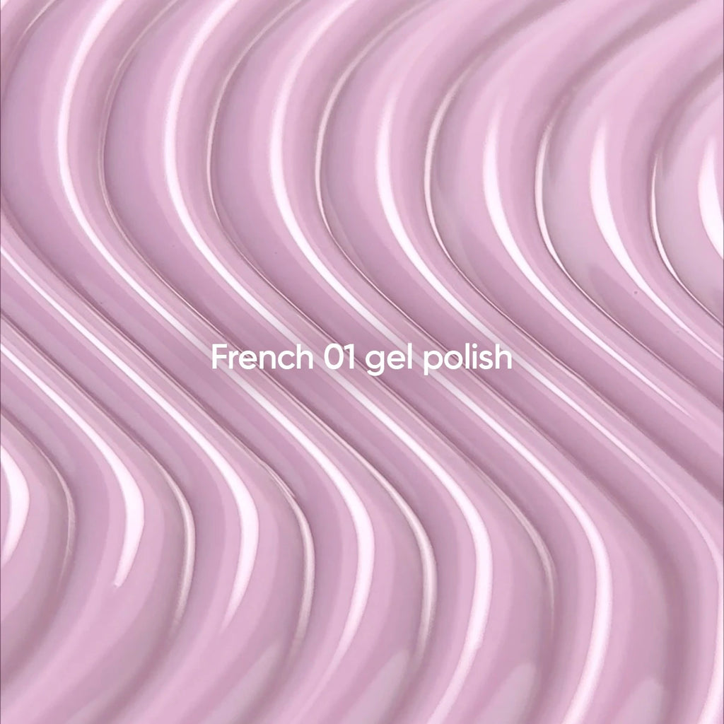 NAILSOFTHEDAY Gel Polish French 01 — esmalte semipermanente rosa nude con nivel reducido de pigmentación, 10 ml