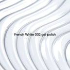 NAILSOFTHEDAY Gel Polish French White 002 — esmalte semipermanente ultrablanco frío con cobertura en una capa, 10 ml