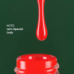 NAILSOFTHEDAY Let's Special Lady - esmalte semipermanente de uñas  rojo intenso que cubre una capa, 10 ml