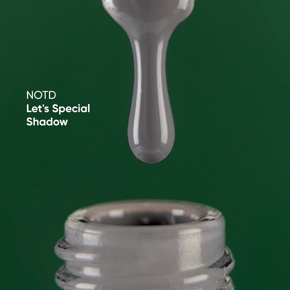 NAILSOFTHEDAY Let's Special Shadow: esmalte semipermanente  de uñas  gris claro que cubre en una capa, 10 ml