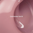 NAILSOFTHEDAY Cold Builder Gel 02 — gel constructor nude rosado para extensión de uñas, 15 ml.