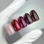 NAILSOFTHEDAY Bottle Gel 20 – gel ultrafuerte marrón con matices morados, 10 ml