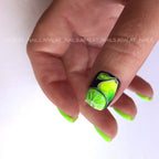 NAILSOFTHEDAY Let's Special Lime: un esmalte semipermanente especial de verde neón que se superpone en una capa, 10 ml