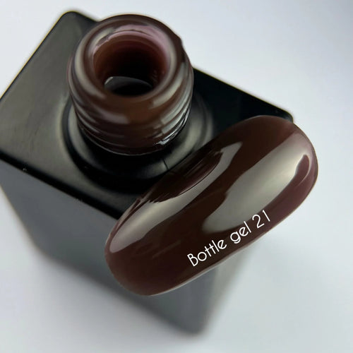 NAILSOFTHEDAY Bottle Gel 21 – gel ultrafuerte marrón frío, 10 ml