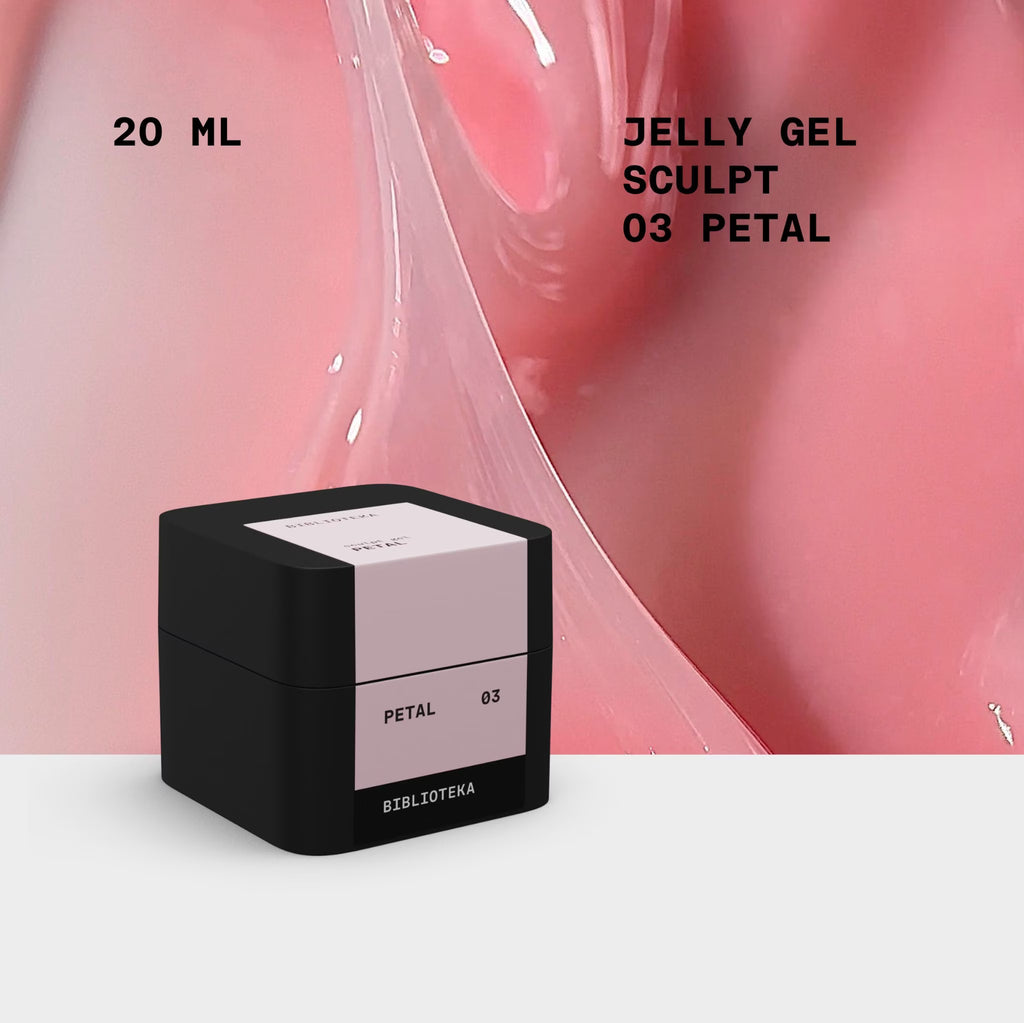 BIBLIOTEKA SCULPT JELLY GEL № 03 PETAL – ROSA DELICADO, 20 ML