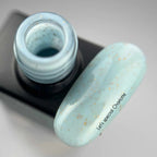 NAILSOFTHEDAY Let’s special Charlotte  — esmalte semipermanente menta-azul con brillo dorado, 10 ml
