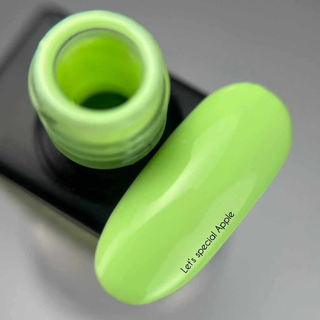 NAILSOFTHEDAY Let's Special Apple - Esmalte semipermanente en gel pastel lima que cubre en una capa, 10 ml