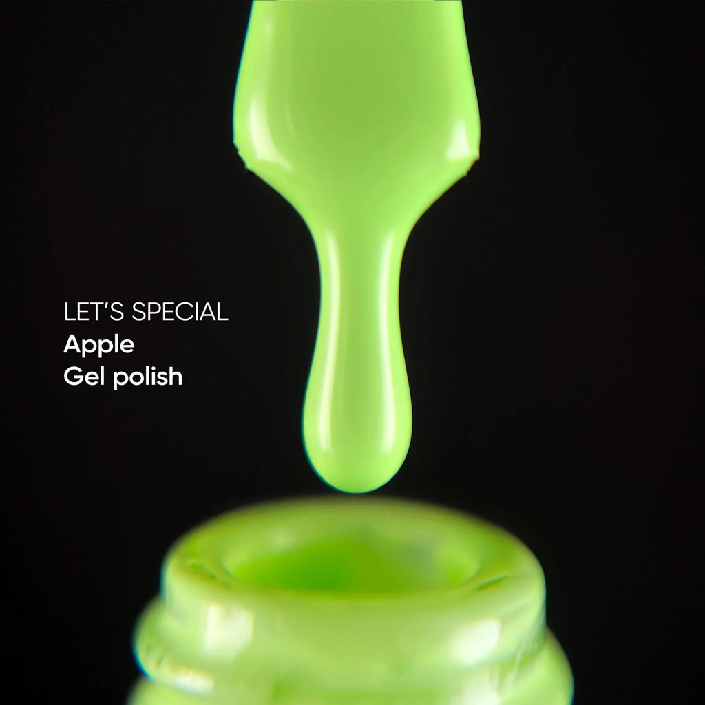 NAILSOFTHEDAY Let's Special Apple - Esmalte semipermanente en gel pastel lima que cubre en una capa, 10 ml