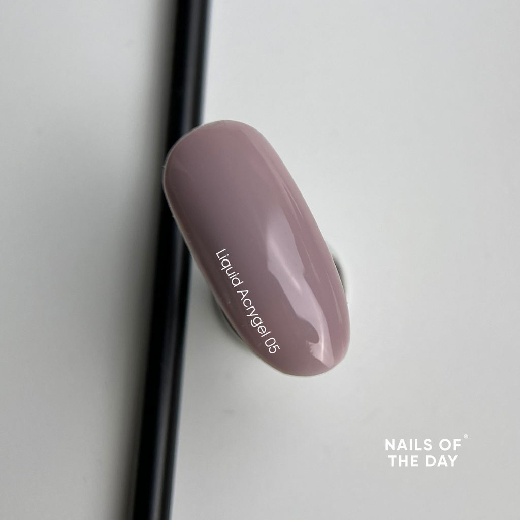 NAILSOFTHEDAY Liquid Acrygel 05 — Acrygel líquido rosa polvoriento de nueva fórmula para uñas, 15 ml