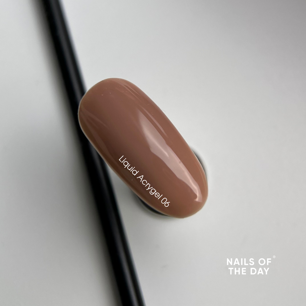 NAILSOFTHEDAY Liquid Acrygel 06 — Acrygel líquido nude cálido de nueva fórmula para uñas, 15 ml