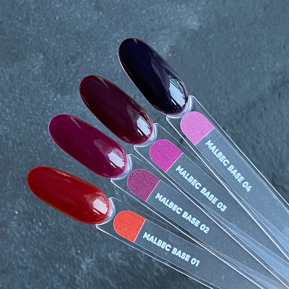 NAILSOFTHEDAY Malbec base 04 – base imitacion cristal de negro violeta, 10 ml