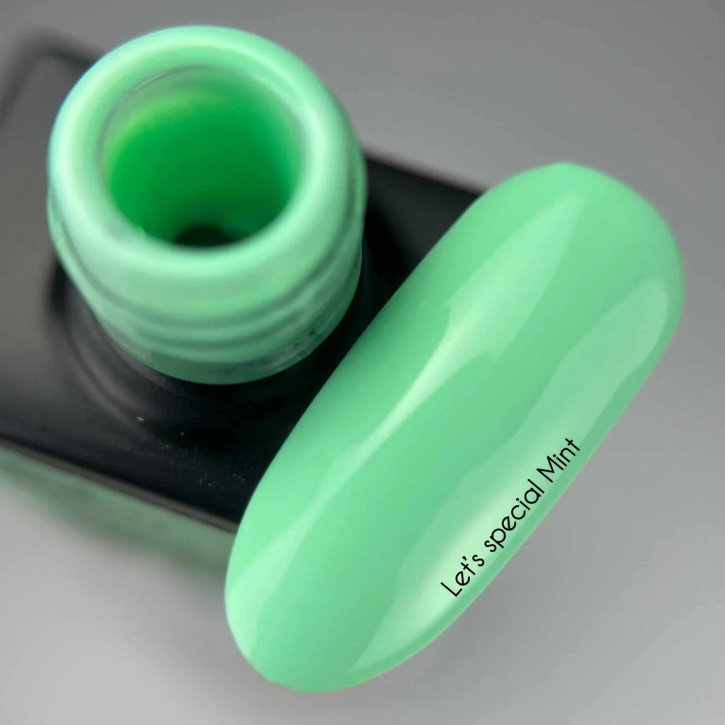 NAILSOFTHEDAY Let's Special Mint: esmalte semipermanente color menta para cubrir uñas en una capa, 10 ml