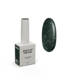 NAILSOFTHENIGHT Mohito gel polish — esmalte semipermanente reflectante de color verde oscuro intenso, 10 ml.