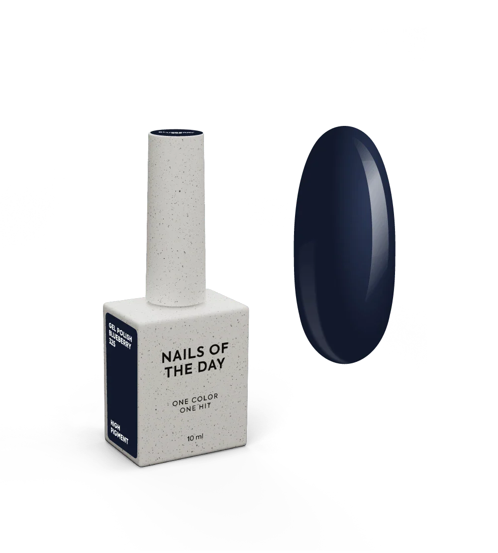 NAILSOFTHEDAY Let's Special Blueberry - esmalte semipermanente de uñas en gel azul intenso que cubre una capa, 10 ml