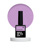 NAILSOFTHEDAY Bottle gel shimmer 06 – gel violeta ultrafuerte con brillo plateado, 10 ml