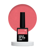 NAILSOFTHEDAY Bottle gel shimmer 07 - gel coral ultra fuerte con brillo plateado, 10 ml
