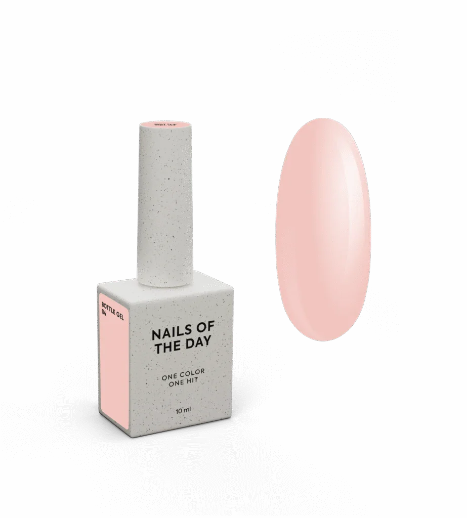 NAILSOFTHEDAY Bottle gel 04 – gel ultrafuerte (beige leche), 10 ml