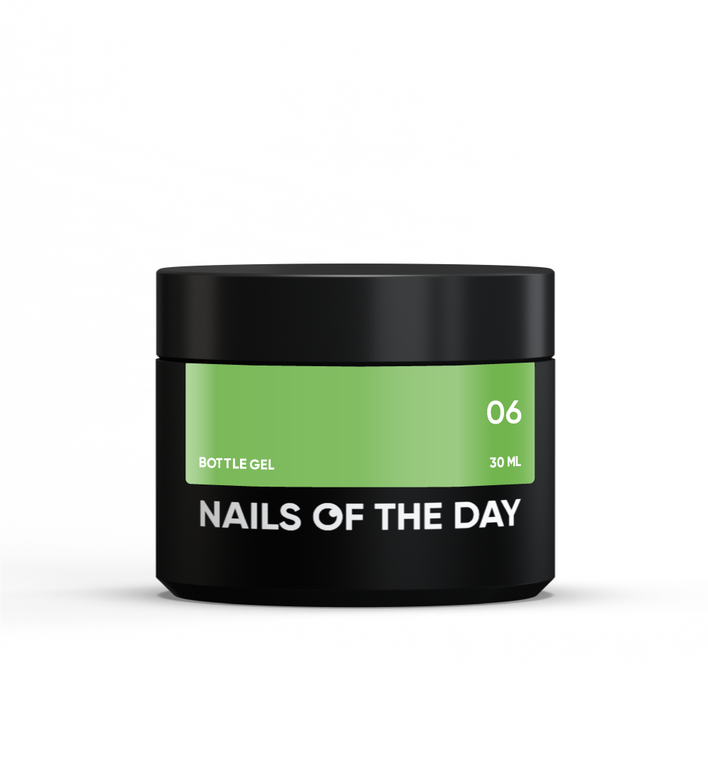 NAILSOFTHEDAY Bottle gel 06 – gel súper fuerte (verde claro), 10 ml