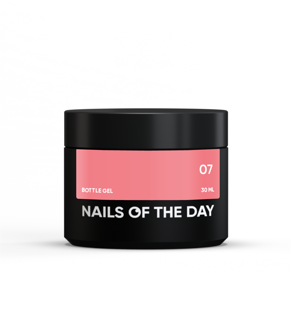 NAILSOFTHEDAY Bottle gel 07 - gel ultrafuerte, el mismo frasco legendario, 10 ml
