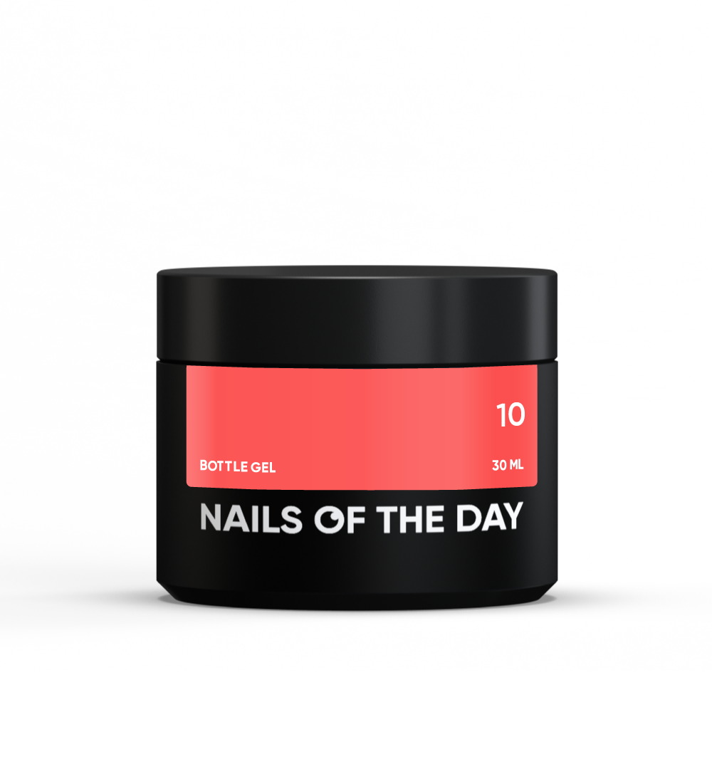 NAILSOFTHEDAY Bottle gel 10 – gel ultrafuerte, gel legendario, 10 ml