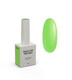 NAILSOFTHEDAY Bottle Gel 28 – gel ultraresistente verde neón para el refuerzo de uñas, 10 ml