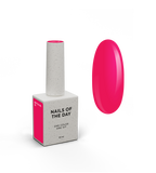 NAILSOFTHEDAY Bottle Gel 30 – gel ultraresistente frambuesa neón para el refuerzo de uñas, 10 ml