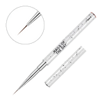 NAILSOFTHEDAY Professional Brush Liner — pincel profesional metálico con tapa, diseñado para trazos finos y detalles, liner de 8 mm.