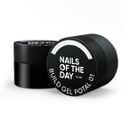 NAILSOFTHEDAY Build gel Potal 01 — gel de construcción lechoso con particulas brillantes para uñas, 15 ml