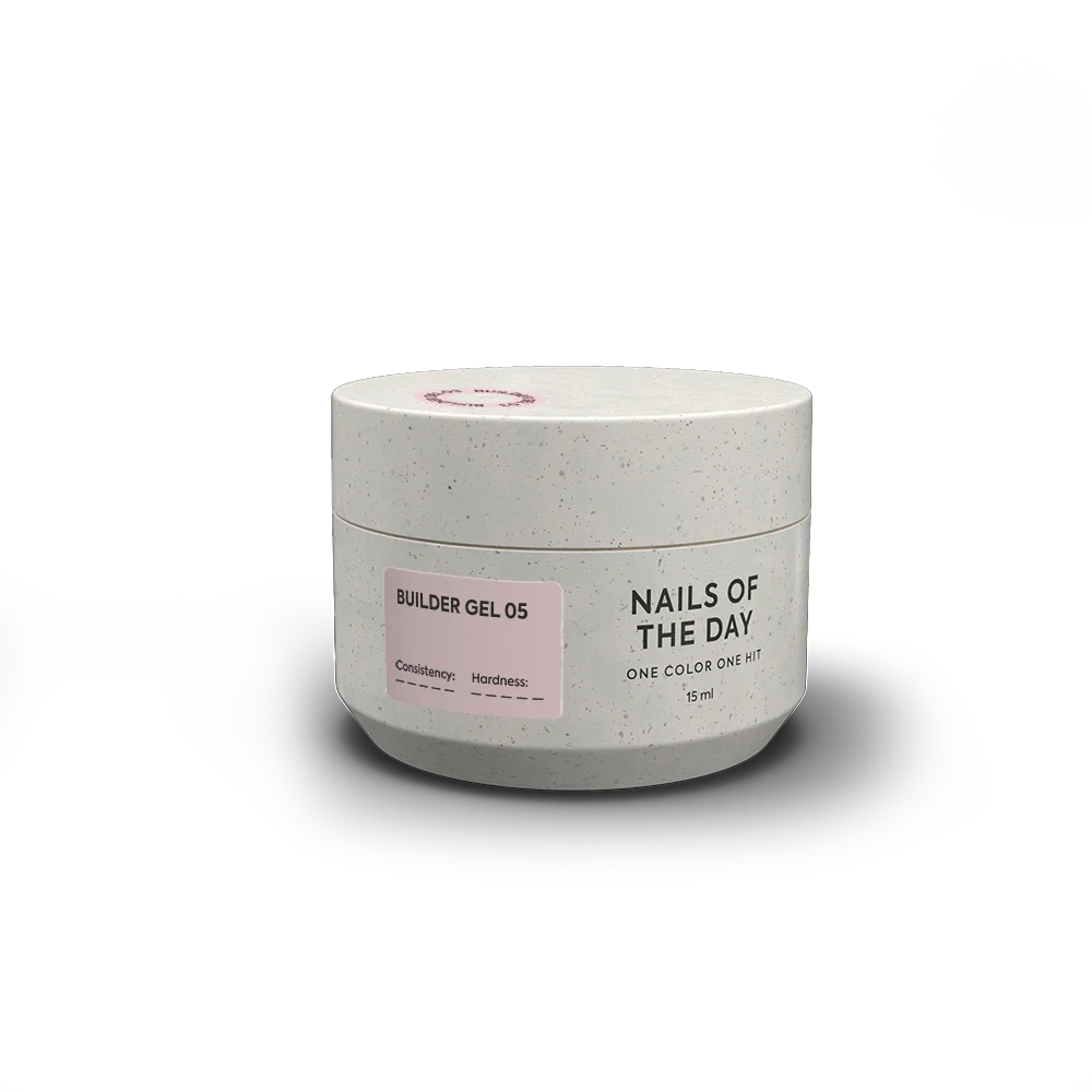 NAILSOFTHEDAY Builder Gel 05 — gel nude para extensiones de uñas, 15 ml