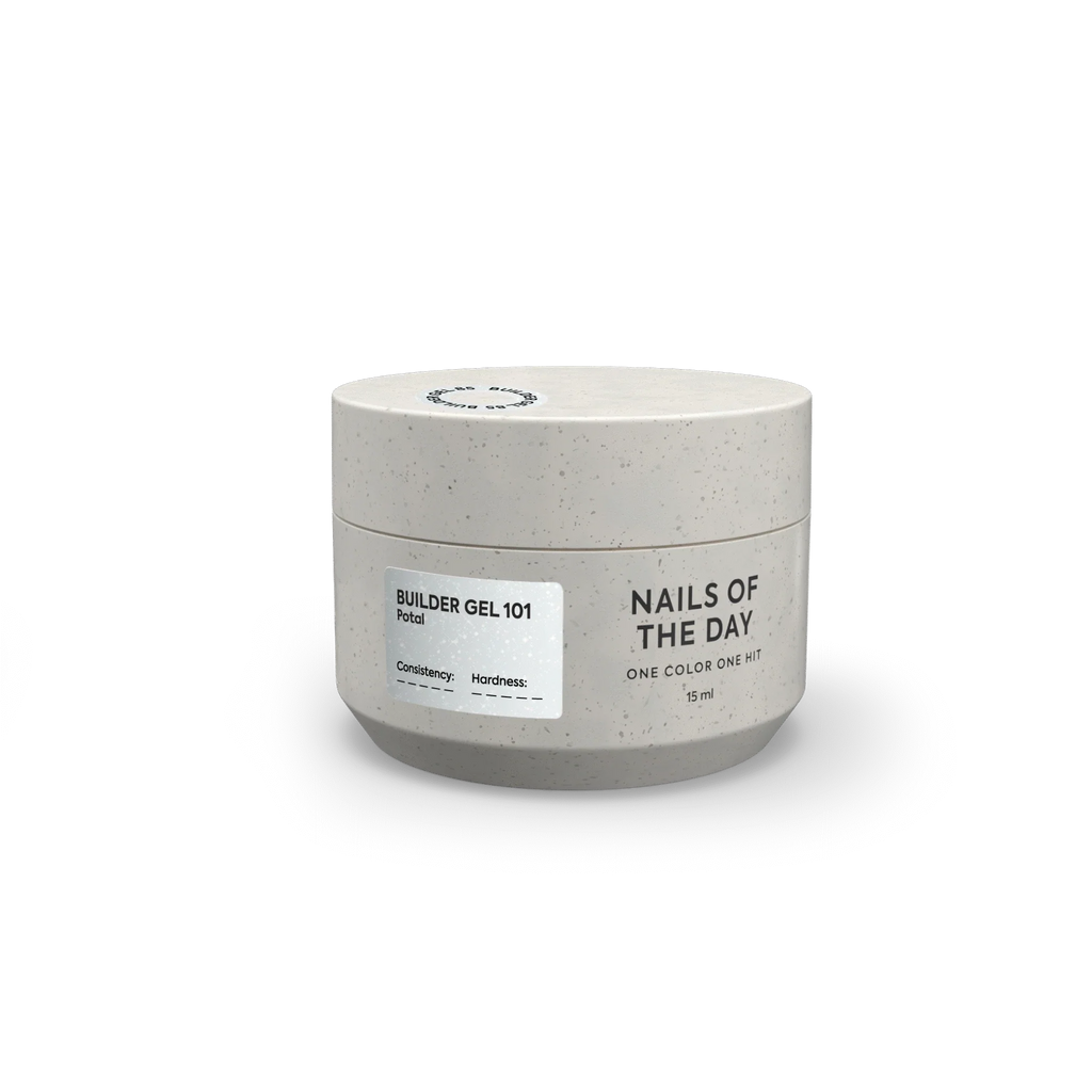 NAILSOFTHEDAY Builder Gel 101 — builder gel lechoso con pan de oro, 15 ml