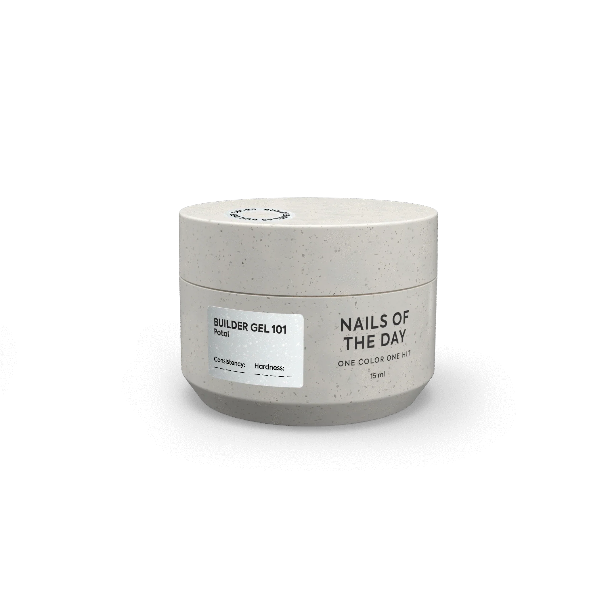 NAILSOFTHEDAY Builder Gel 101 — builder gel lechoso con pan de oro, 15 ml