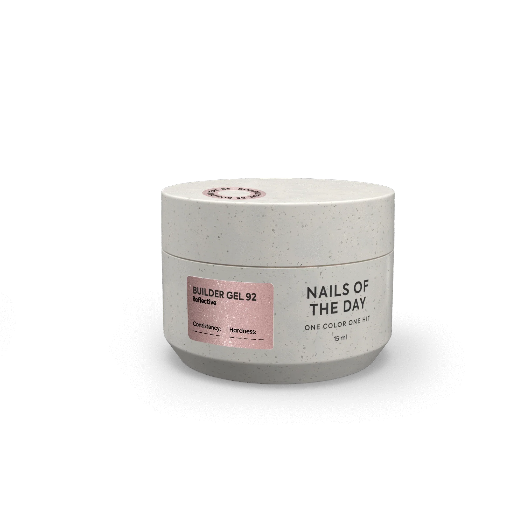 NAILSOFTHEDAY Builder Gel 92 — builder gel reflectante nude-melocotón, 15 ml
