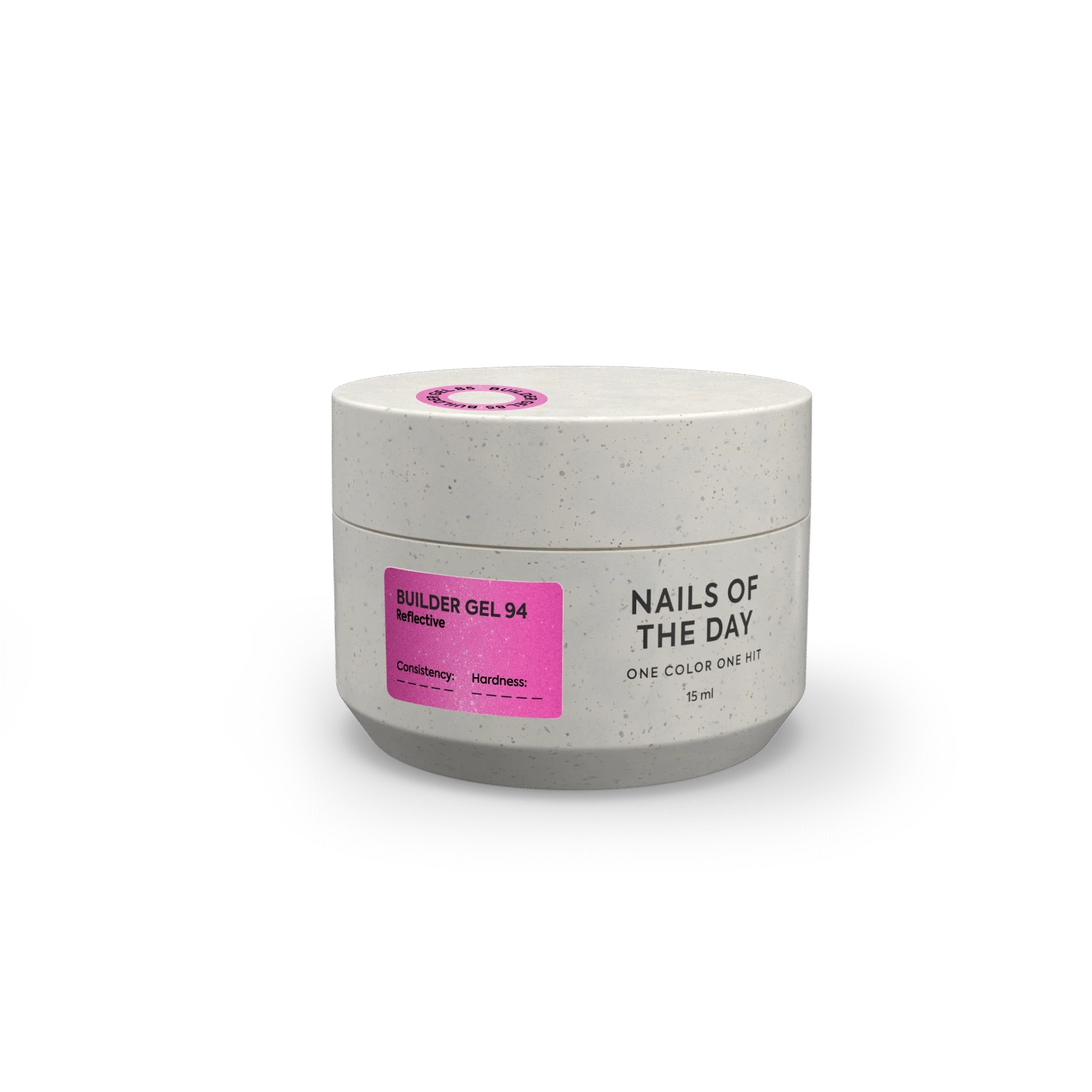 NAILSOFTHEDAY Builder Gel 94 — builder gel reflectante rosa frío, 15 ml