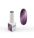 NAILSOFTHEDAY Gel Polish Cat Eye 12 — esmalte  efecto ojo de gato en tono morado, cobertura completa en una sola capa. 6 ml.