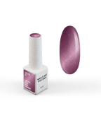 NAILSOFTHEDAY Gel Polish Cat Eye 05 — esmalte semipermanente rosa oscuro efecto ojo de gato con partículas metálicas finas y un ligero efecto reflectante. Cobertura total en una sola capa. 6 ml.