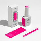 NAILSOFTHEDAY Color of the Month August 2026 CHRIN – fucsia con pan de oro y shimmer, cobertura en una sola capa, 10 ml