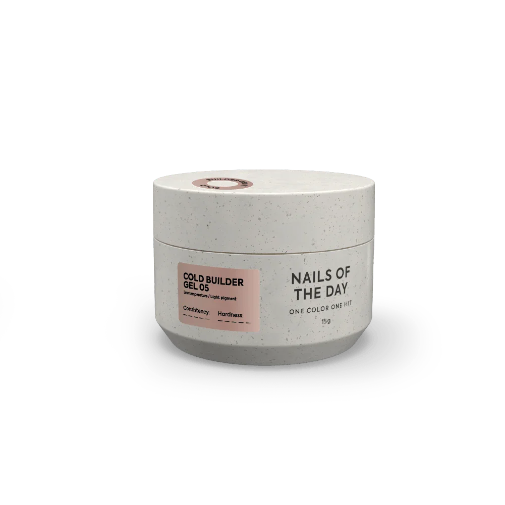 NAILSOFTHEDAY Cold Builder Gel 05 — gel constructor nude frío para extensión de uñas, 15 ml.